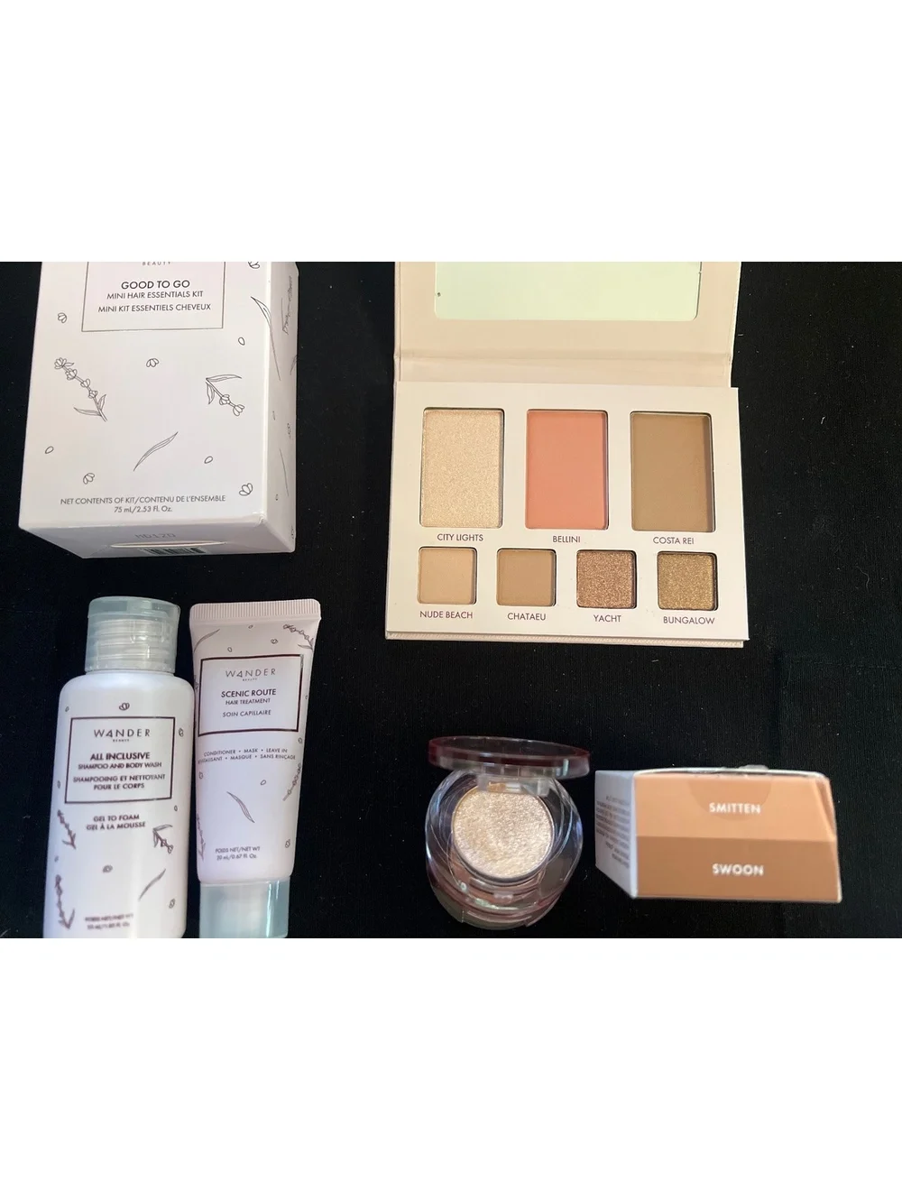 Wander Beauty 3-Piece Makeup & Hair Set - Brand New
